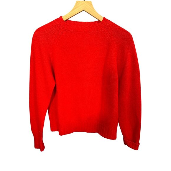 Vintage 1960s Pendleton Red Wool & Mohair Knit Sweater Size 40 (L) - Picture 1 of 3